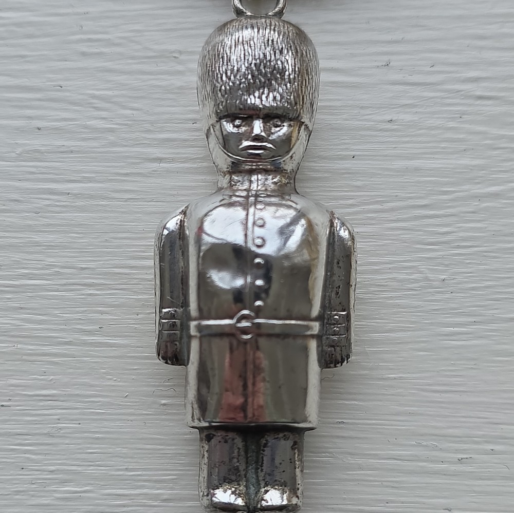 Antique EPNS Soldier Teething ring/ rattle