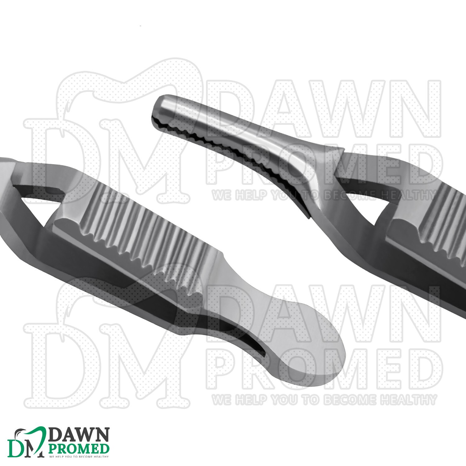 2 Pcs Debakey Bulldog Clamp 1.5" Straight & Curved Atraumatic Forceps Set