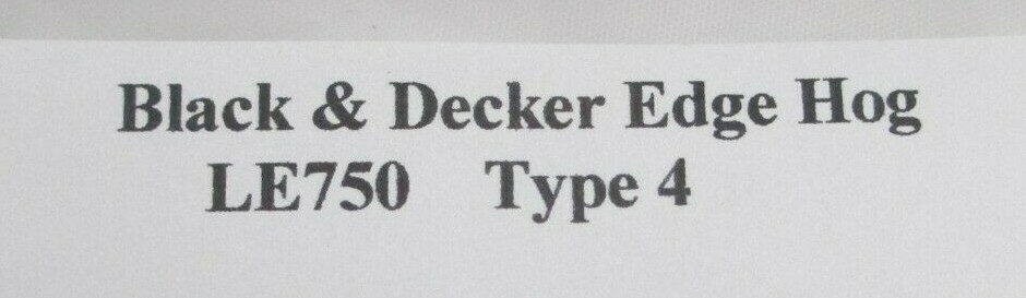 BLACK & DECKER EDGE HOG ( PLASTIC BLADE GUARD ) pulled from LE750 type 4