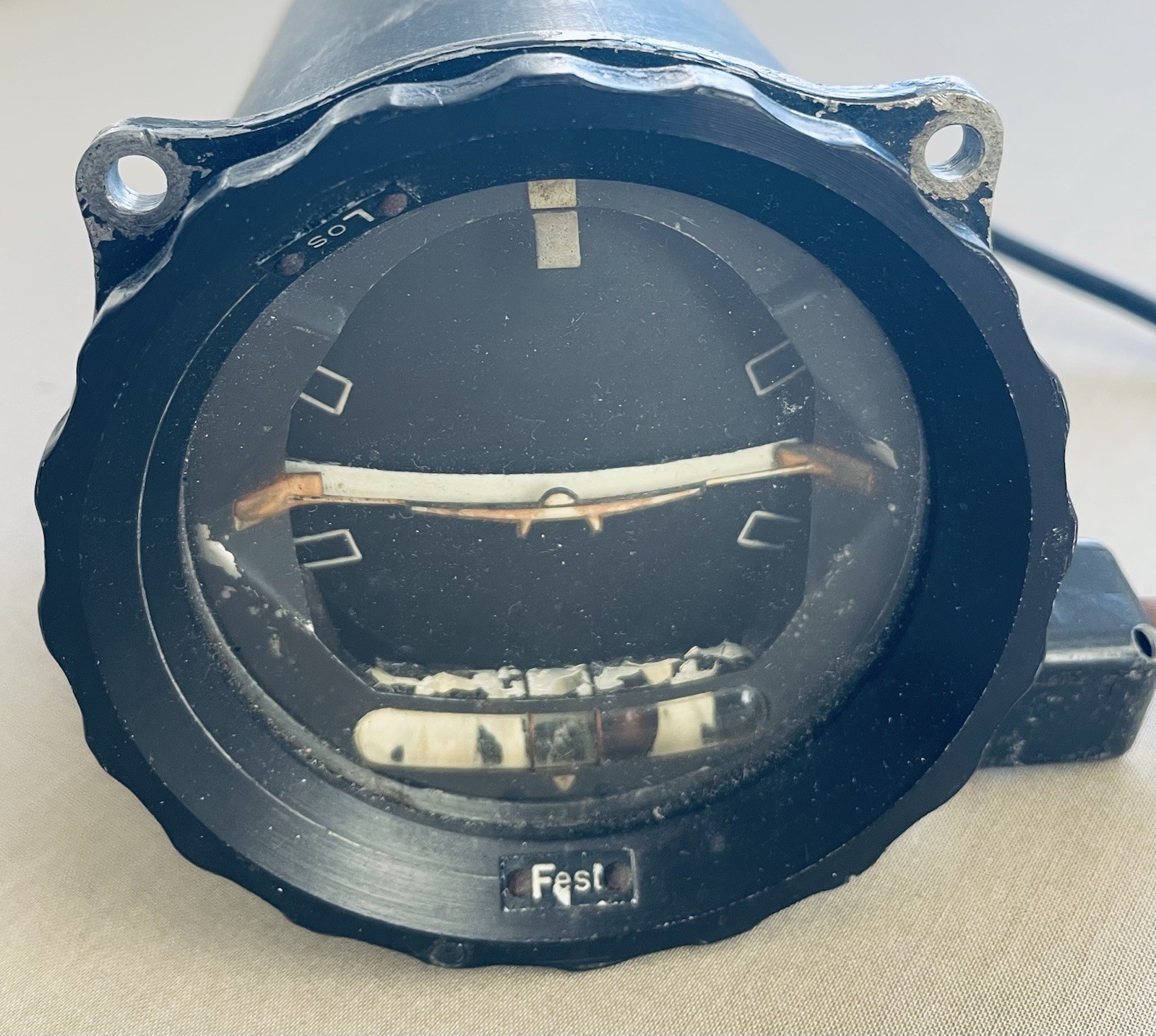 WW II German Aircraft Instrument - Artificial Horizon Wendehorizont Fl 22411-1