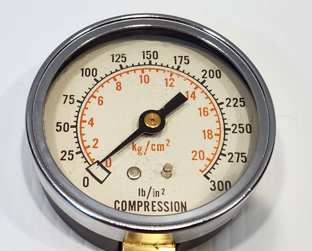 Vintage Engine Compression Tester Gauge Tool