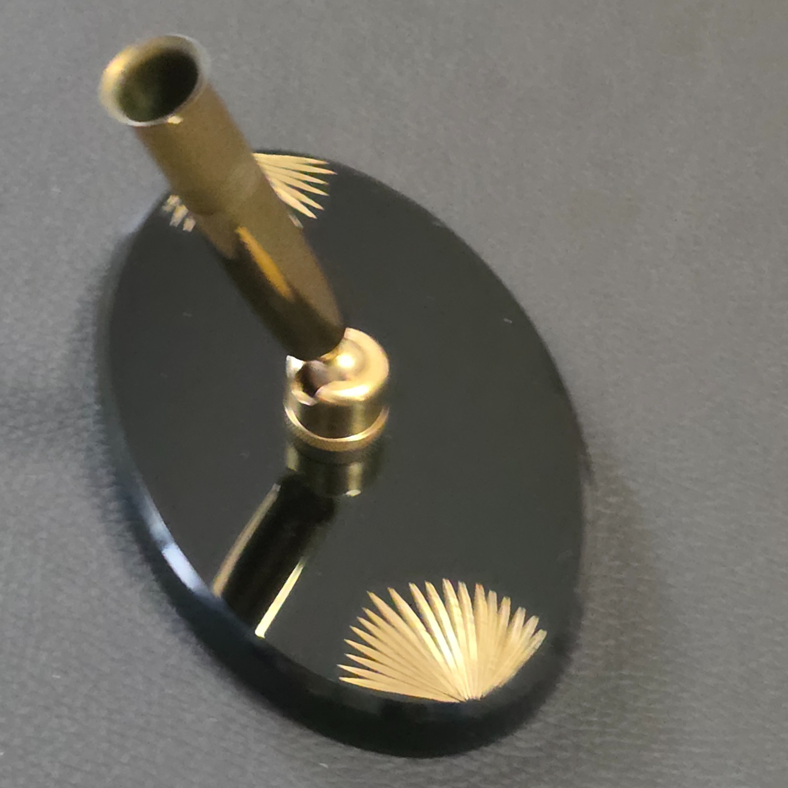 Antique Art Deco Desk Set, Calligraphy Set, Gold Sunburst Details, Stunning!