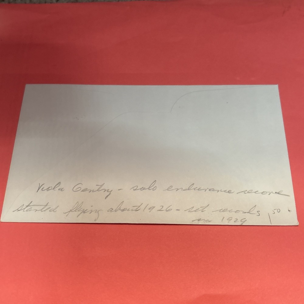 Aviator Viola Gentry Signed Envelope