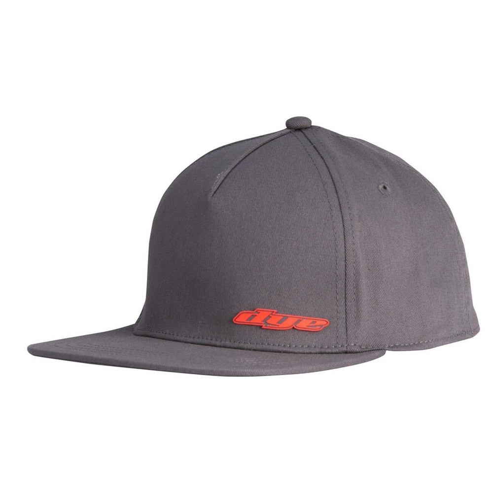 Dye Hat - Flex Flat Bill LWR LFT - Charcoal / Orange - Small / Medium