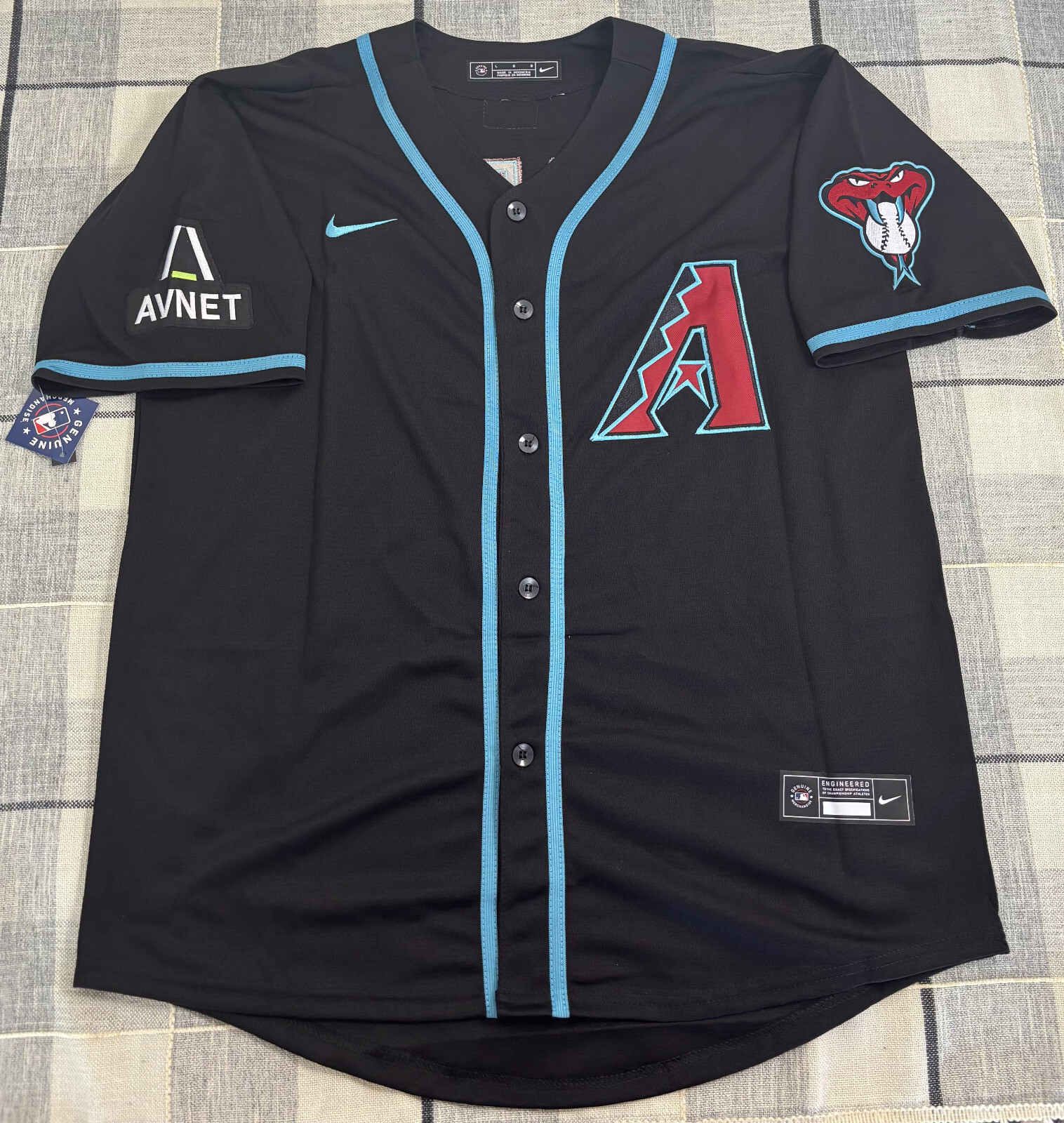 New Ketel Marte Black Diamondbacks Custom Jersey! Ships Fast!