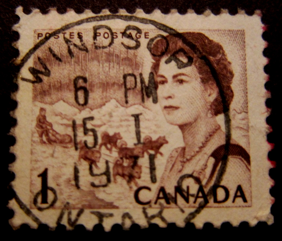 Canada #454 CDS Cancel Windsor, ON {ebhs1}