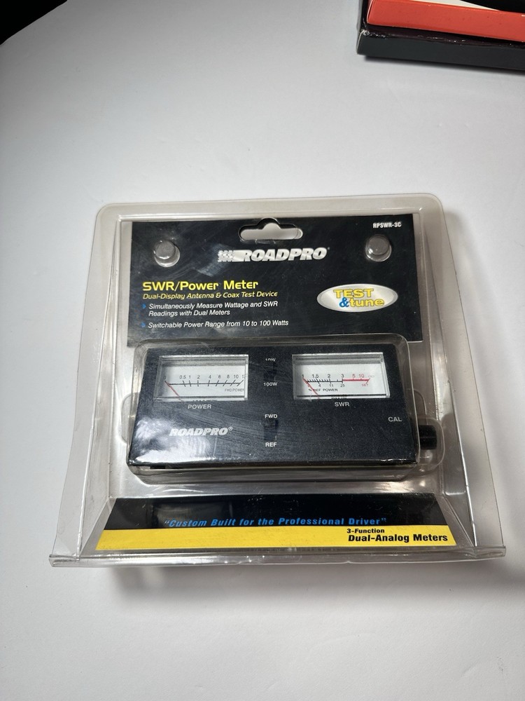 RoadProSWR-2C Power Meter 100 Watt Compac 3-Function Analog Test Meter