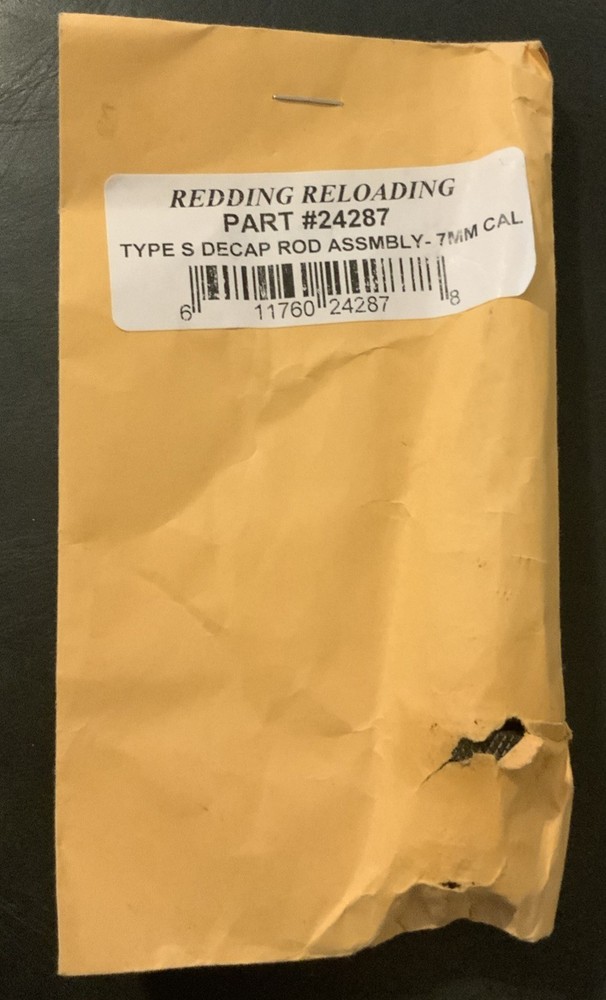 24287 REDDING TYPE-S DECAPPING ROD ASSEMBLY 7MM CAL - NEW
