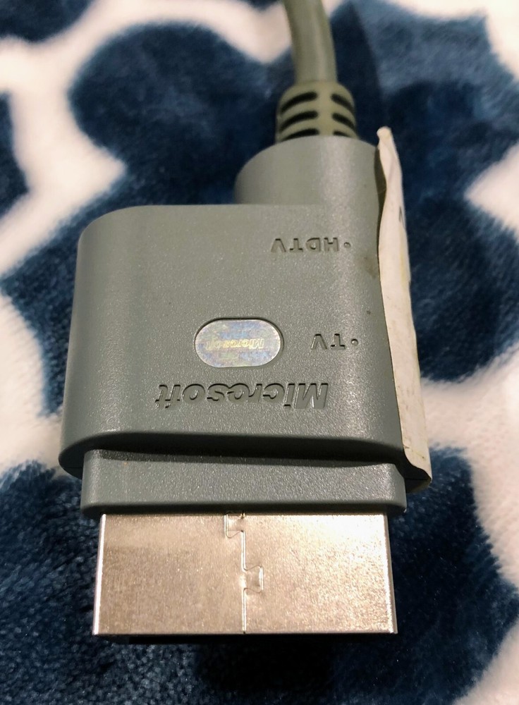 OEM Microsoft Xbox 360 Component HD AV Cable & Audio Adapter Tested