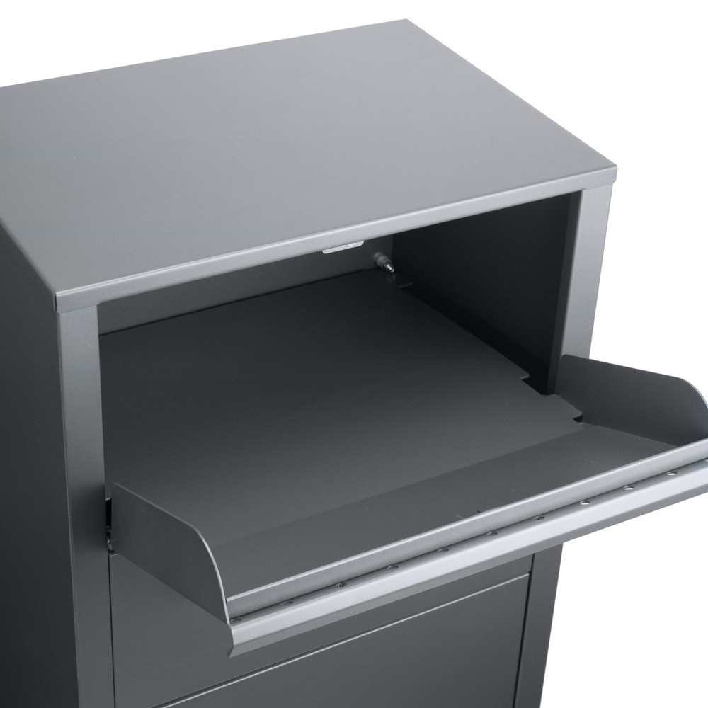 Large Single Compartment Locking Parcel Drop Box Secure Parcel Storage Lockable