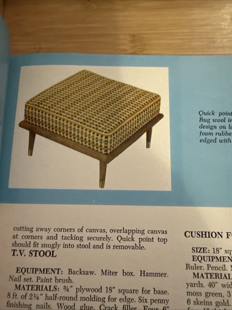 1967 McCall’s Needlepoint Step-by-Step Beginner Guide 42 Designs To Make