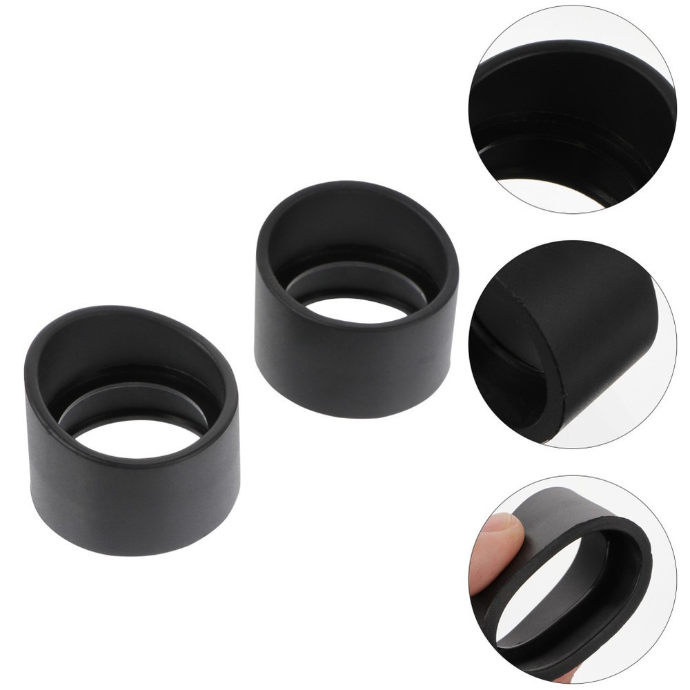 2 Pcs Microscope Goggles Rubber Eye Cup Soft Eyepiece Shield