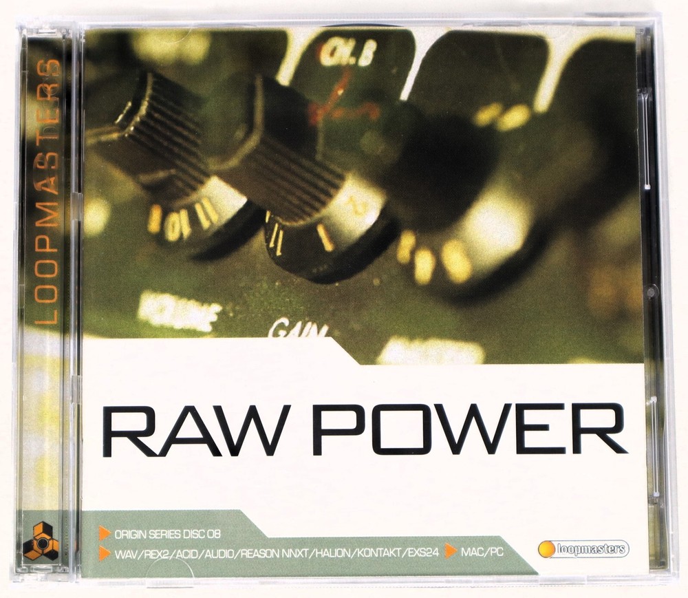 Loopmasters Raw Power Sample Library/Sound Library/Sampling Double CD 2003