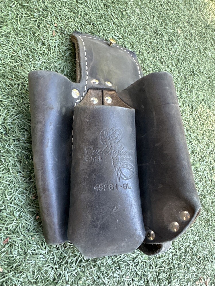 Buckingham 49261-BL Double Back Holster Black Leather