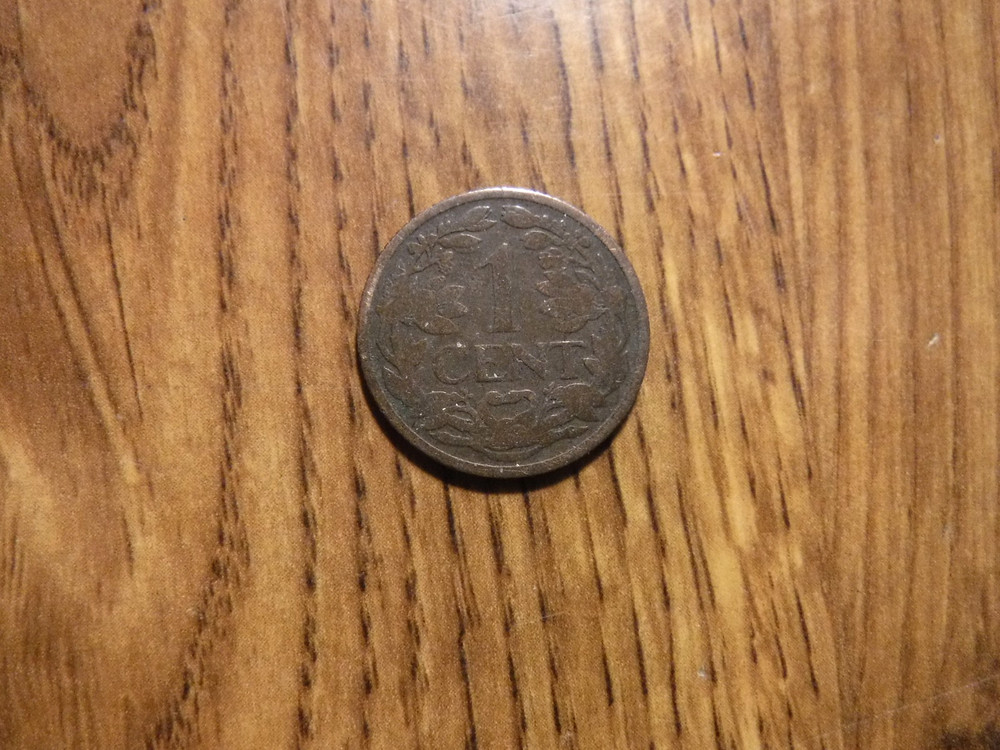 NETHERLANDS 1 CENT 1917 COIN (666)
