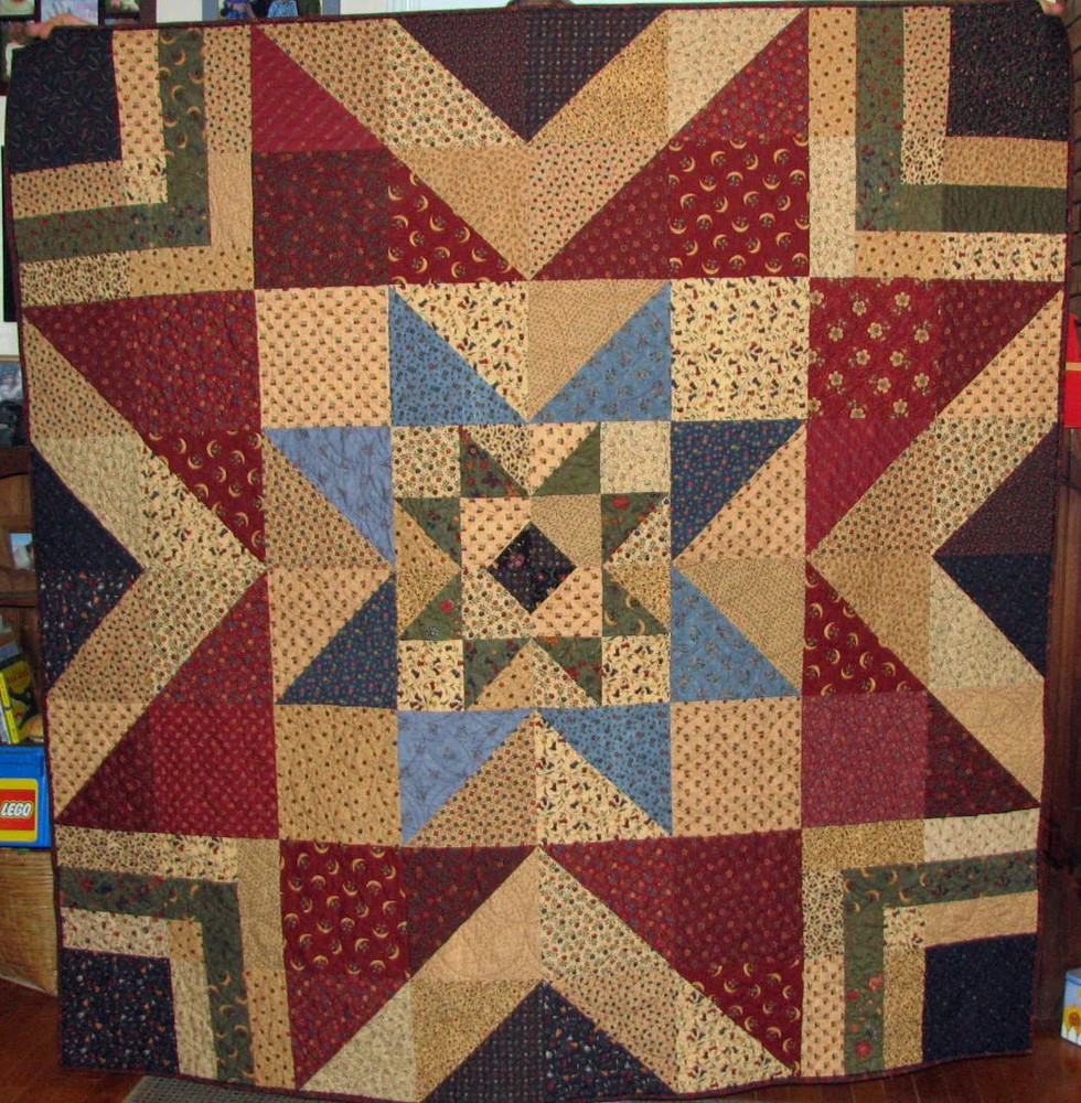Triple Barnstar Quilt Pattern by Amy Gibson