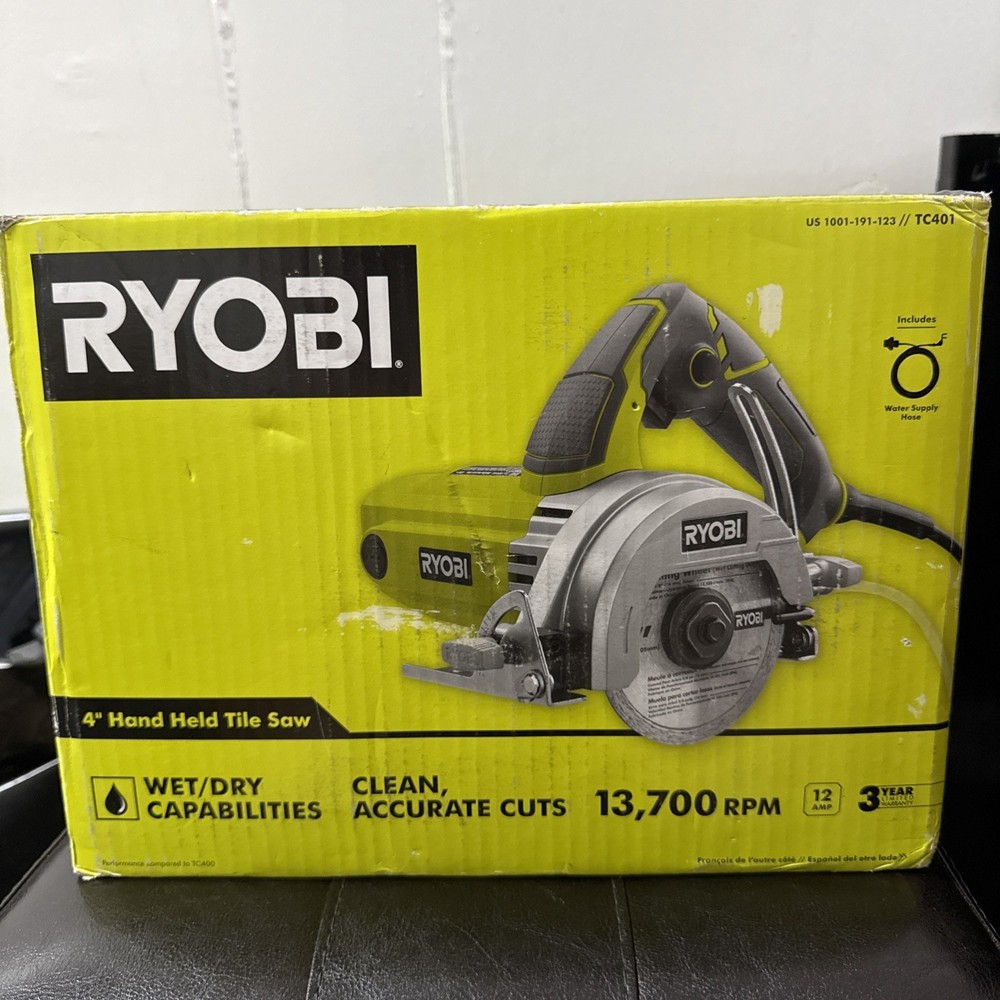 (NEW) RYOBI "4" HAND HELD TILE SAW.
