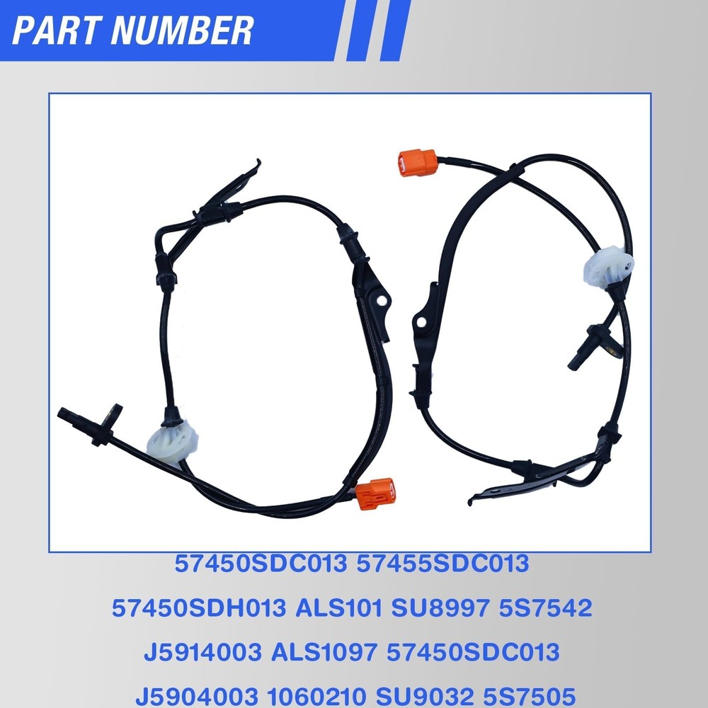 HHGKPVX ABS Wheel Speed Sensor Front Left Right Compatible with 2003-2007 Hon...