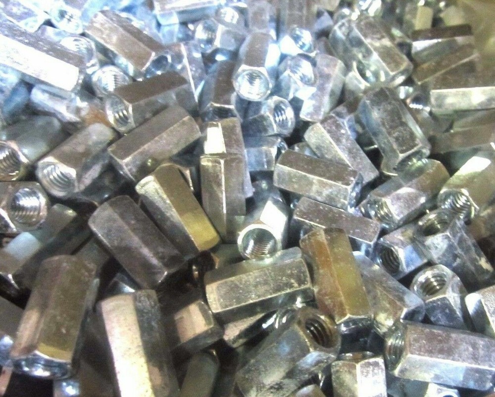 5/16-18 X 7/8 Hex Rod Coupling Nuts Threaded Rod Connectors Zinc 50 Pieces