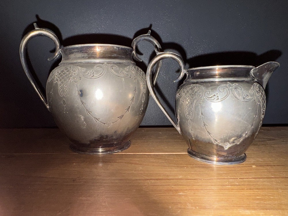 Vintage EPBM Milk Jug & Sugar Bowl