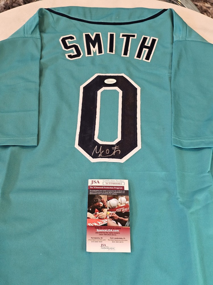 Mallex Smith Autographed/Signed Jersey JSA COA Custom Jersey