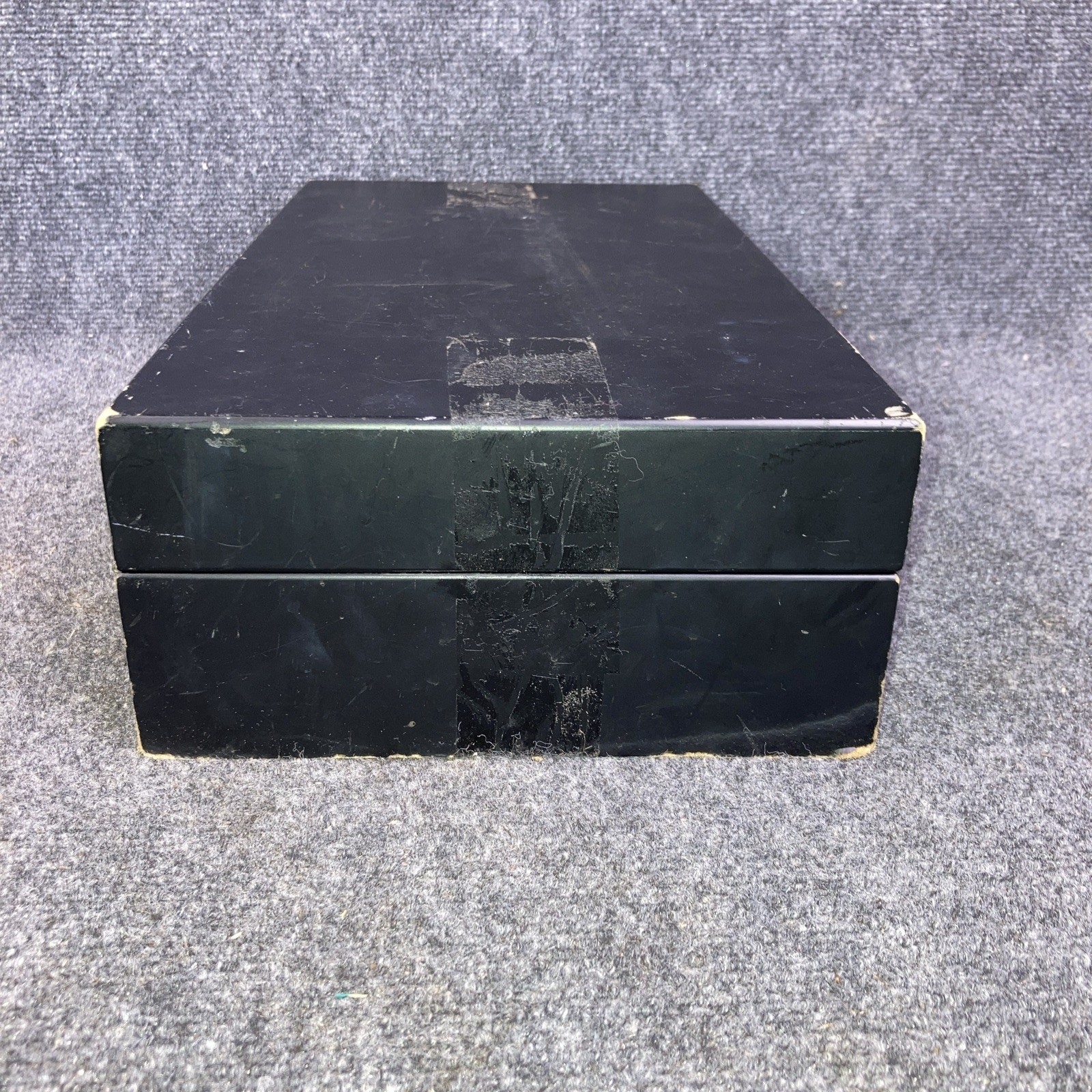 Vintage Casino Roulette Craps Blackjack Game Set in Wooden Case