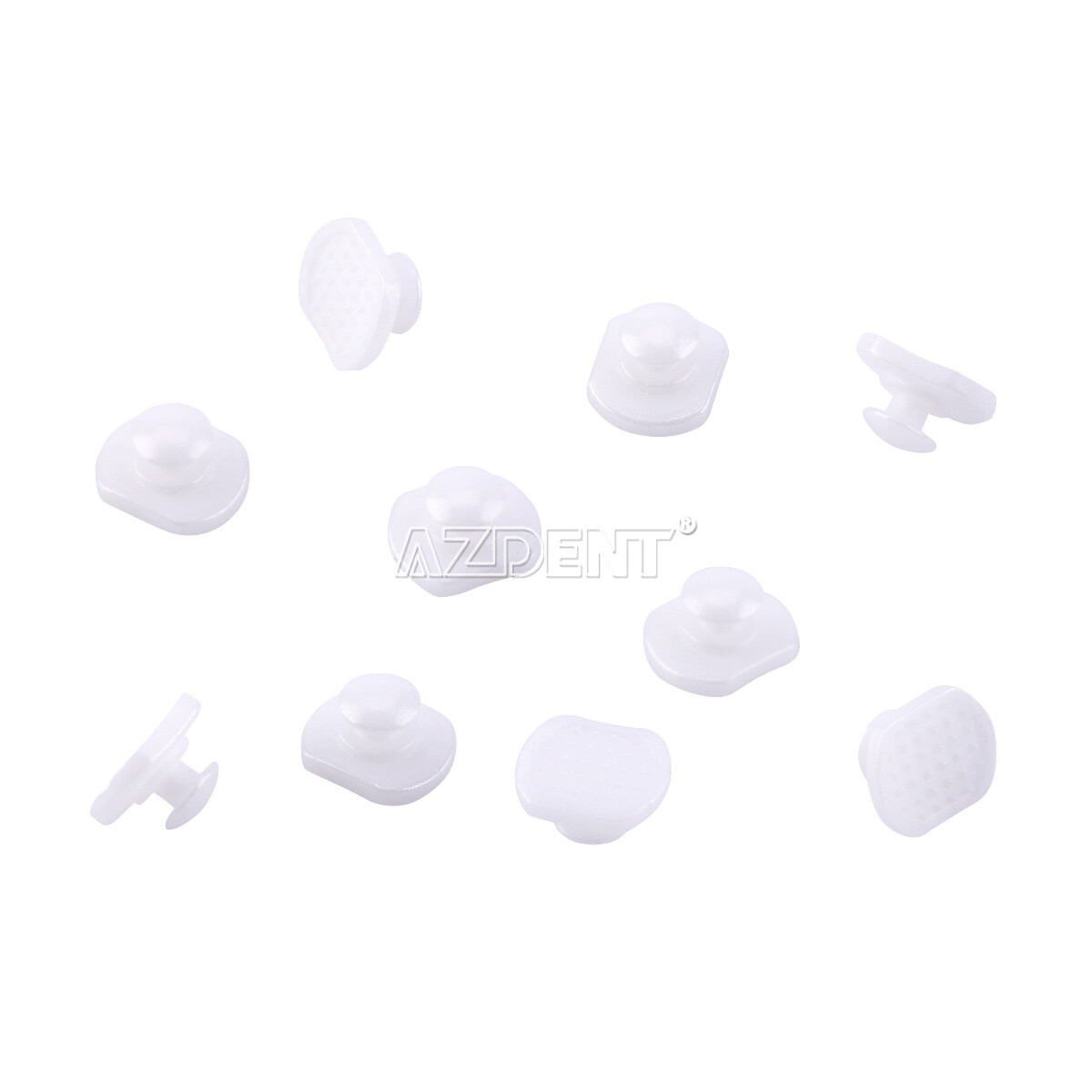 AZDENT Dental Orthodontic Lingual Buttons Bondable Round /Rectangular Base