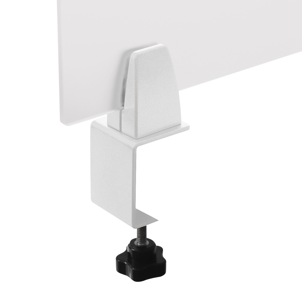 Rectangle Clamp-on Office Partition, Indoor Desk Divider, Desktop Privacy Panel