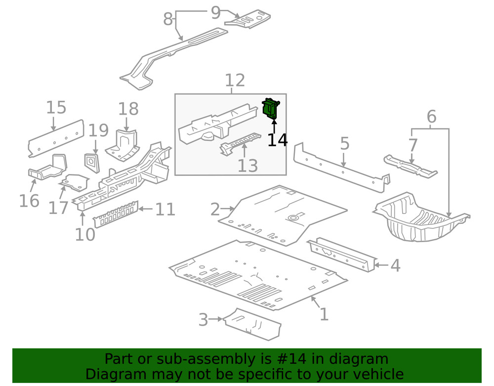 Genuine GM Rail End 84510129
