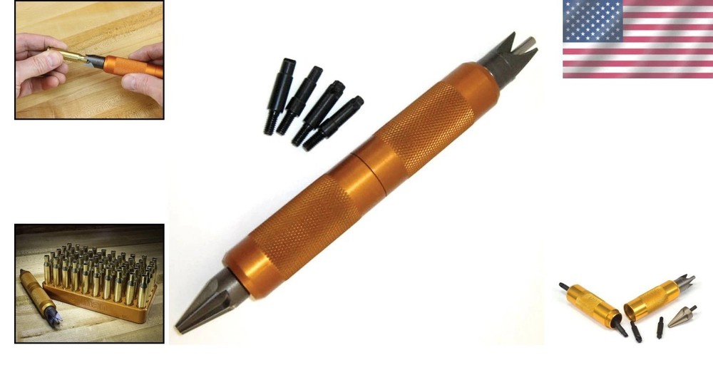 7777800 Versatile Stainless Steel Case Prep Multi Tool for Reloading Enthusiasts