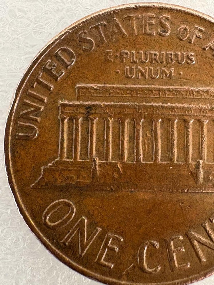 1970-S Lincoln Memorial Penny, MULTIPLE Errors Coin