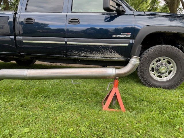 5" FULL Exhaust Pipe 2001-2007 Chevrolet GMC Duramax 6.6L 2500HD Chevy Diesel