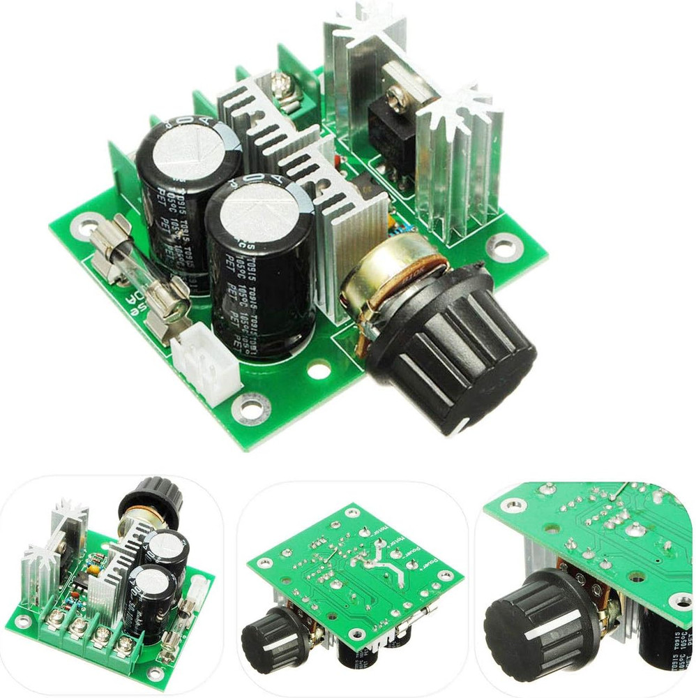 12V~40V 10A PWM DC Motor Speed Control Switch Controller Voltage Regulator Dimme