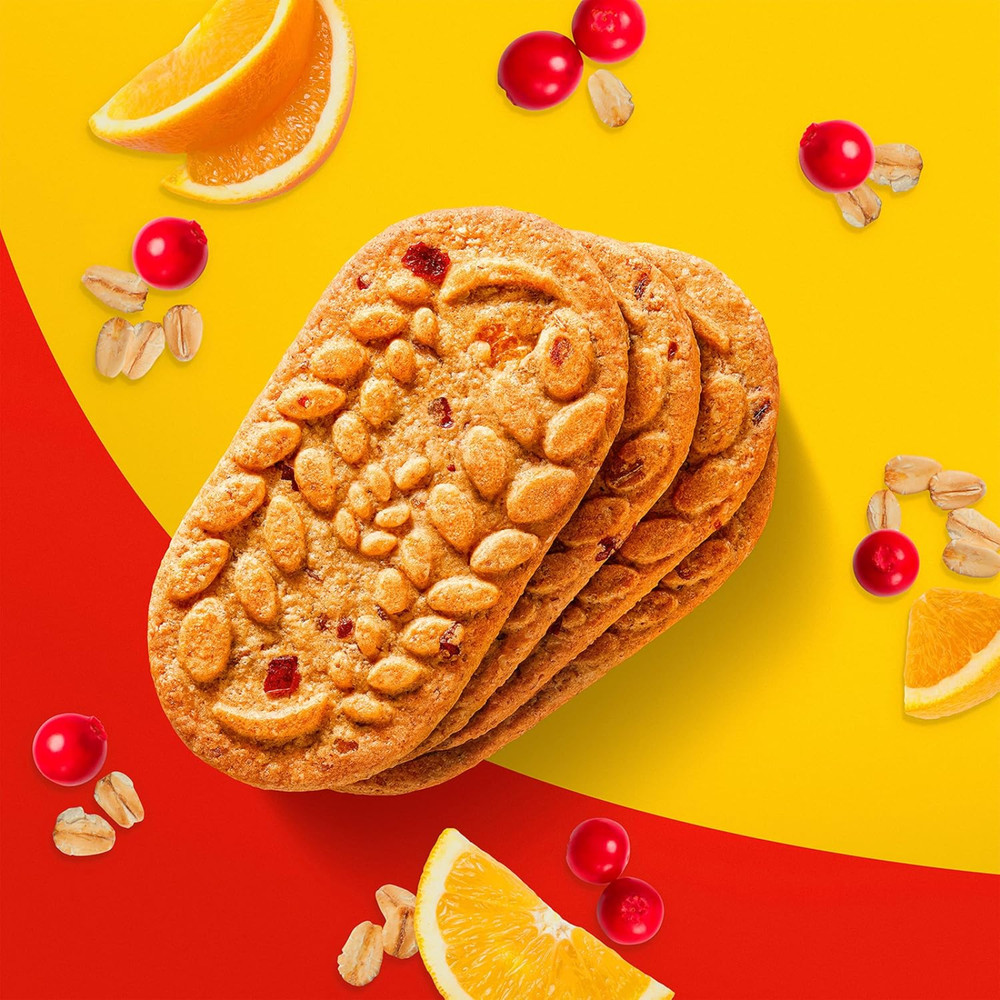 Breakfast Bars Biscuits, Cranberry Orange, 8 Packs (4 Biscuits per Pack)