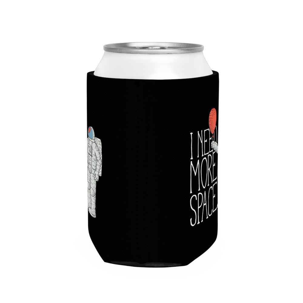 I Need More Space - Black Can Cooler Sleeve