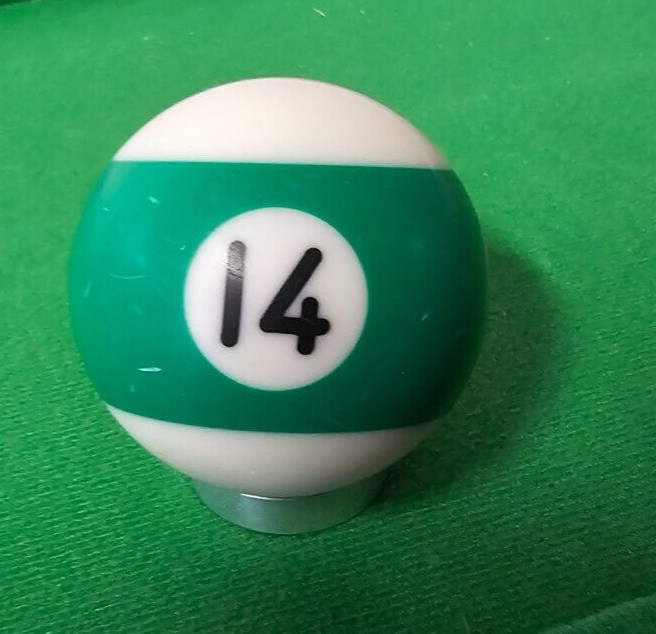 VTG Replacement Billiard Pool Ball 2 1/4" Diameter Standard # 14 Stripe Green##