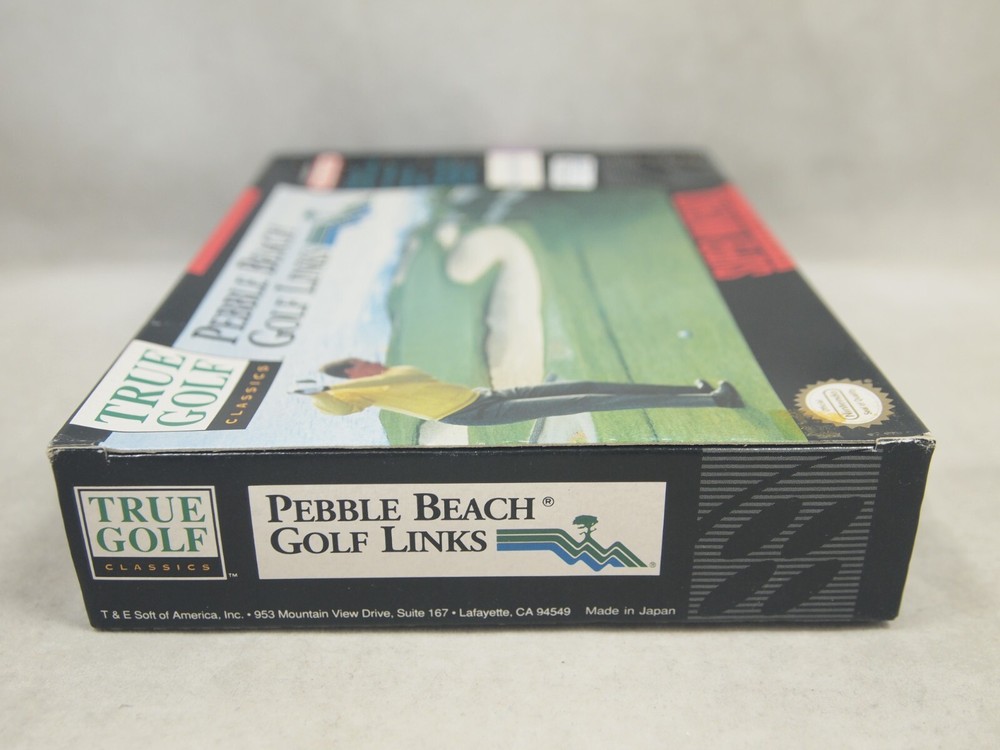 Pebble Beach Golf Links (Super Nintendo | SNES) Authentic BOX ONLY