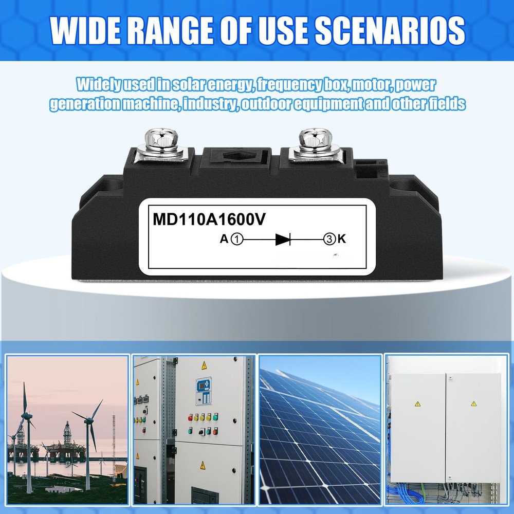 1 Pcs Md 110a (100a)-16 Solar Diode, Anti Reverse One Way Diode Use Voltage R...