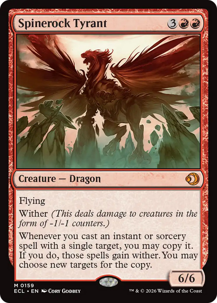 x1 Spinerock Tyrant ECL Lorwyn Eclipsed MTG 159 M/NM 1x