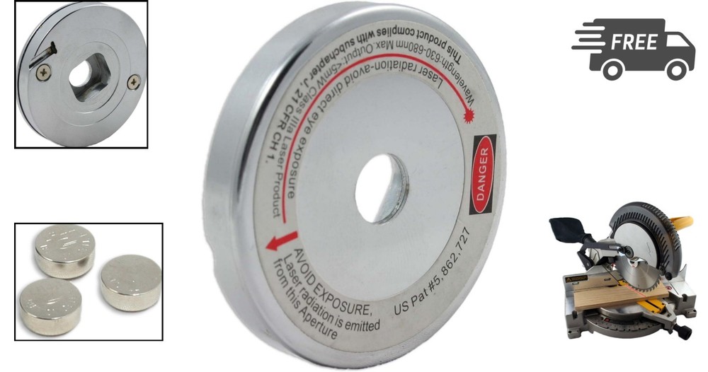 Laser Guide for Miter and Portable Saws Precision Cutting Tool Grey