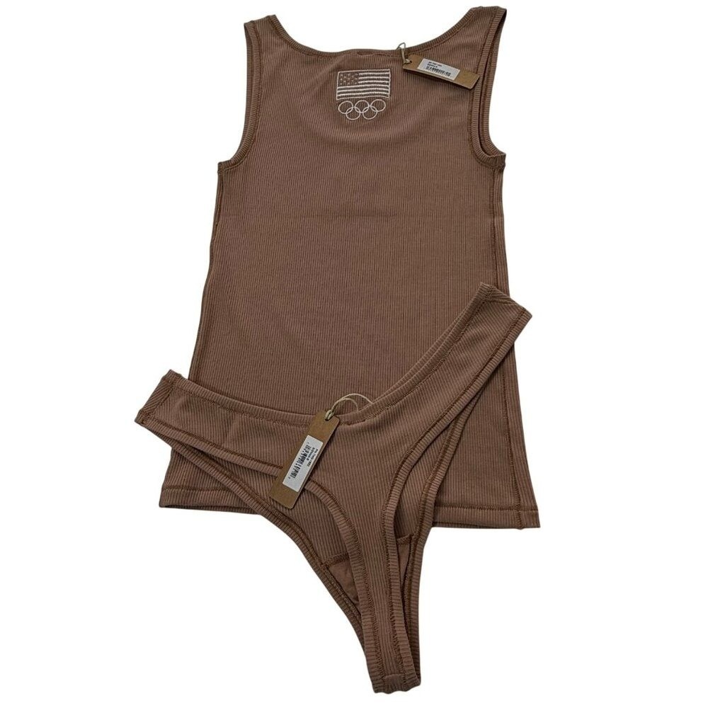 SKIMS Soft Lounge Rib Tank + Thong Team USA Sienna Small