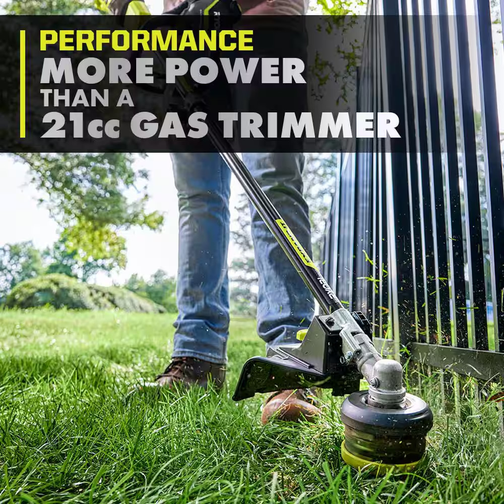 ONE+ HP 18V Brushless 15 In. Attachment Capable String Trimmer & Rubber Sweeper