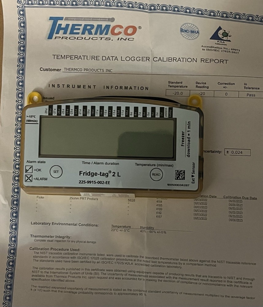 Berlinger 2L Fridge Thermometer Data Logger