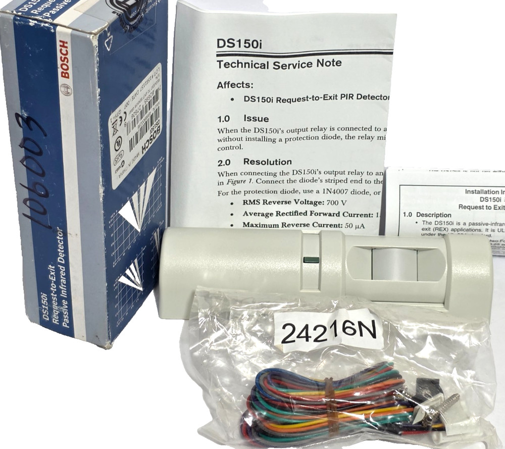 BOSCH DS150i Request to Exit / PIR Motion Detector - White NEW