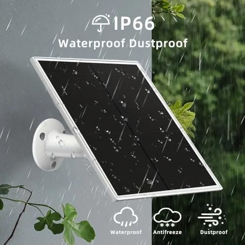 Solar Panel Charger for Ring Camera, Compatible with Ri ng Stick Up White-1Pack