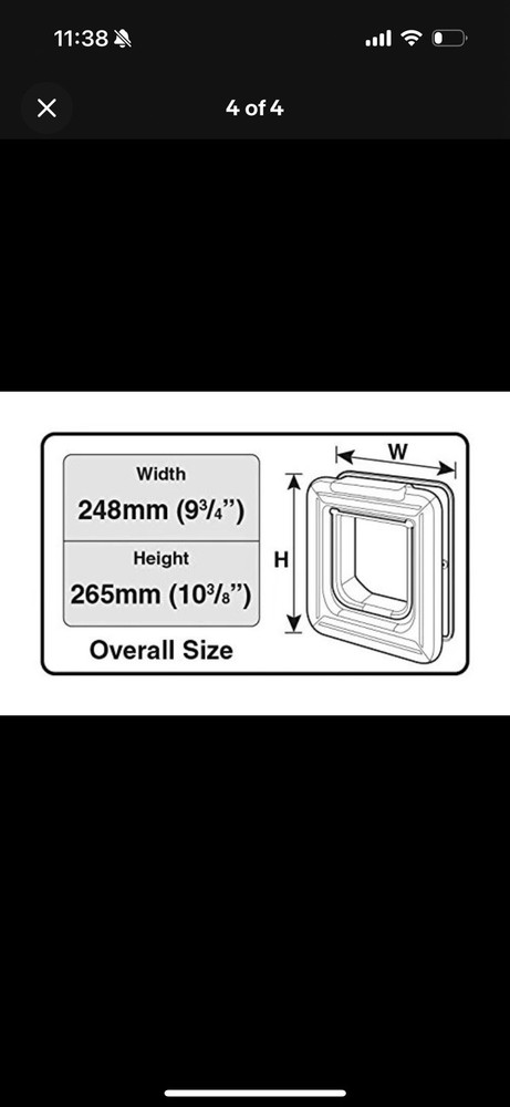 Cat Mate Elite Microchip/ID Disk Cat Flap W Timer Control