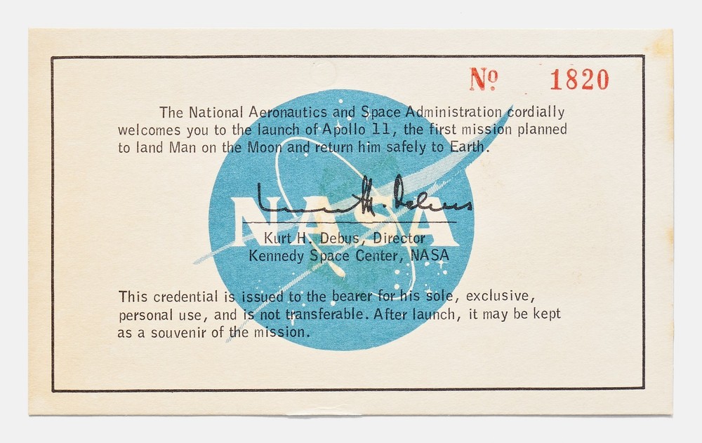 Apollo 11 Launch Pass, Launch Invitation & Invitation to Pre-Launch