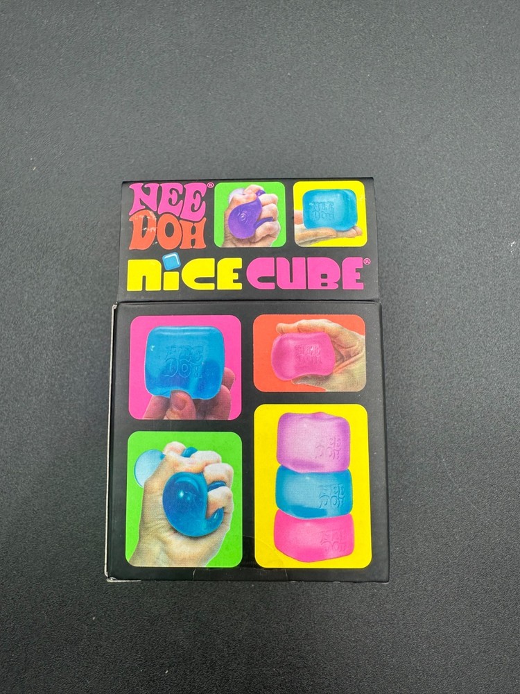 Original Nee Doh Nice Cube - Super Solid Squish! (Purple) - Factory Sealed