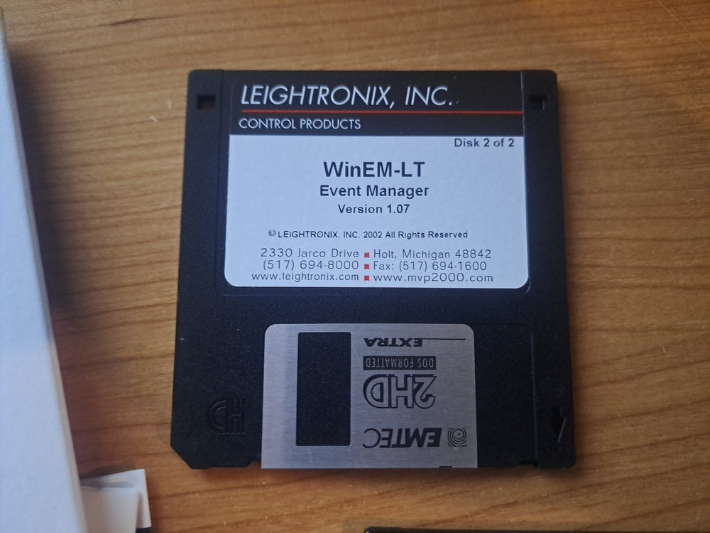 leightronix Control Products WinEM-LT MANAGER SOFTWARE