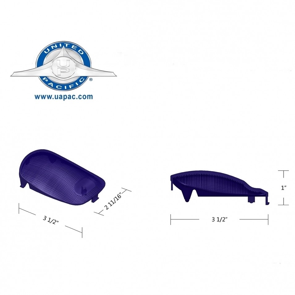 2006 Peterbilt Rectangular Dome Light Lens - Purple
